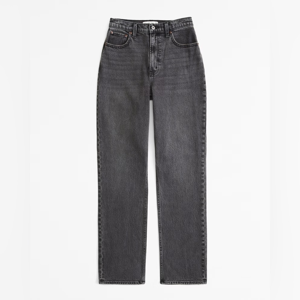 A&F Curve Love 90s Straight Jean - Picture 3 of 5